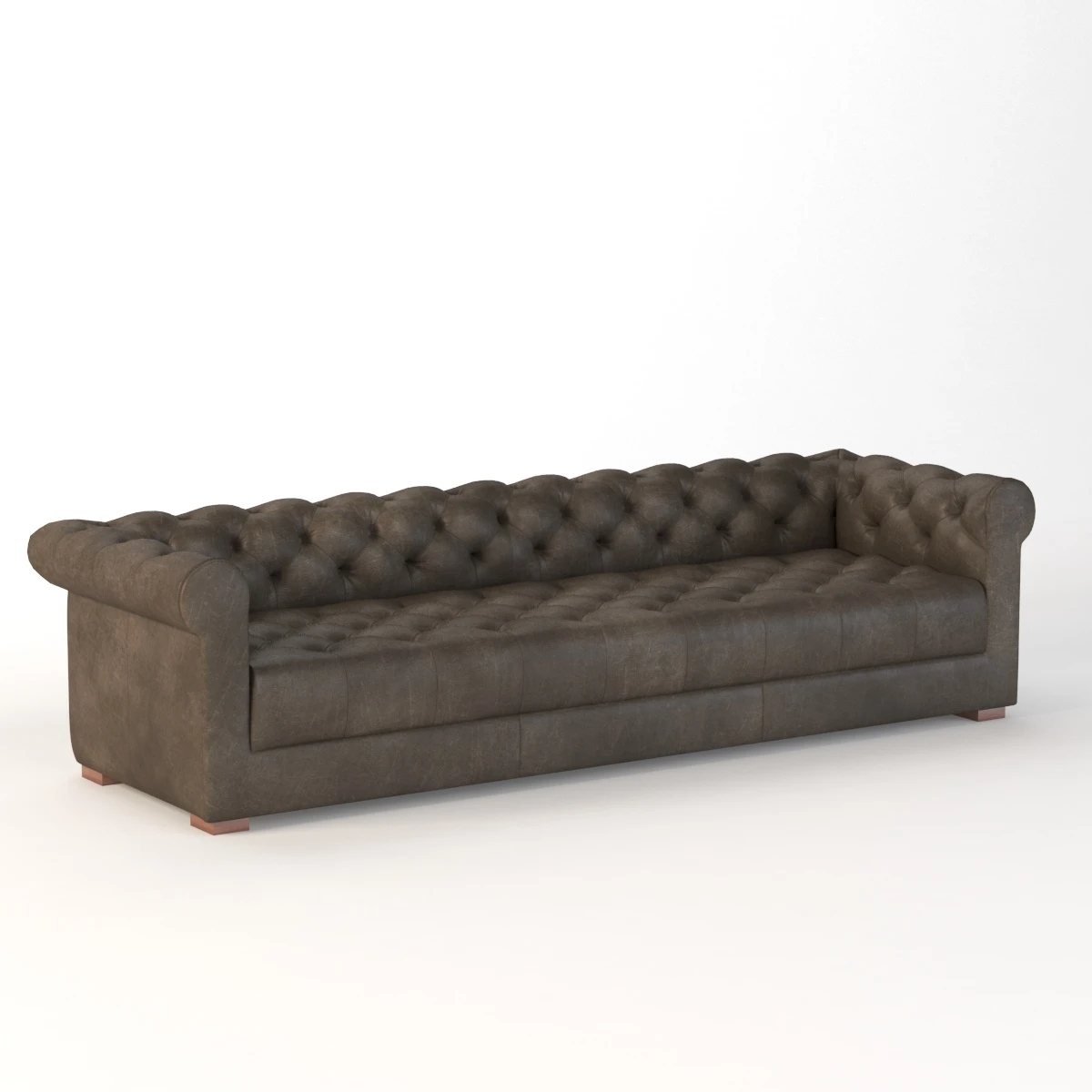 Modena Chesterfield Leather Sofa 3D Model_01